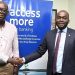 Managing Director of Access Bank Ghana, Olumide Olatunji(right) in a shot with Director of Operations at Amalitech, Matthew Darkwa