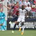 EAST HARTFORD, CONNECTICUT- July 1st:  Matt Hedges #21 of the United States challenges Raphael Dwamena #11 of Ghana during the United States Vs Ghana International Soccer Friendly Match at Pratt & Whitney Stadium on July 1st 2017 in East Hartford, Connecticut. (Photo by Tim Clayton/Corbis via Getty Images)