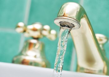 faucet tap with flowing water