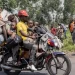 Goma's population has swelled in recent days as people arrive by motorbike and foot fleeing advancing fighters