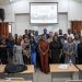 Members of the AgriConnect Team share lens time with faculty and students at the University of Ghana. The University of Ghana was the first stop on the roadshow to distribute laptops and connectivity to students as well as to sensitize them to the overall benefits of AgriConnect.