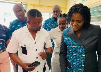 National Health Insurance Authority (NHIA), Deputy Chief Executive responsible for Operations, Louisa Atta-Agyemang (Mrs.) [Right]