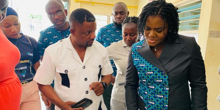 National Health Insurance Authority (NHIA), Deputy Chief Executive responsible for Operations, Louisa Atta-Agyemang (Mrs.) [Right]