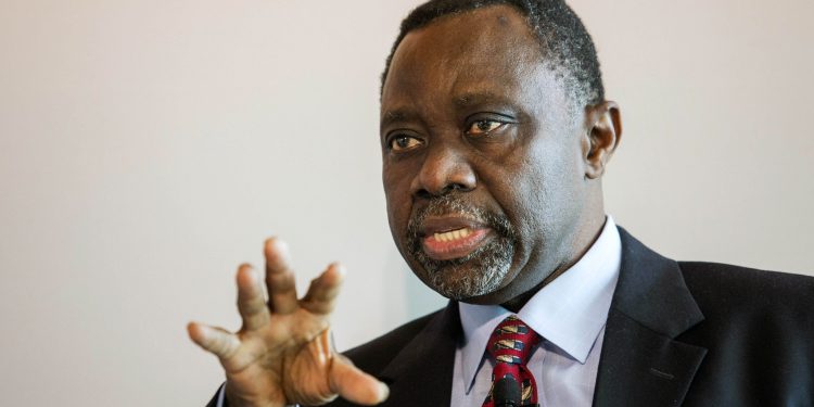 K.Y. Amoako, founder and president of African Center, speaks during a forum on African energy and innovation at the Newseum in Washington, D.C., U.S., on Monday, Aug. 4, 2014. A two-decade surge in growth in Africa suggests the poorest continent is starting to come to grips with its challenges and has raised the prospect of the "African lions" emulating the "Asian tiger" economies in the 21st century. Photographer: Drew Angerer/Bloomberg via Getty Images