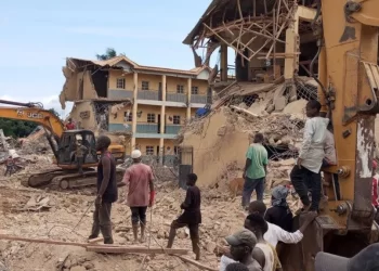 More than 40 people have been rescued from the rubble, local officials say