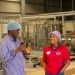 Audrey Abakah, Director of SMEs, Agency Banking and Partnerships at Absa Bank, in a chat with Godwin Adordie, CEO of Praise Export Ltd.