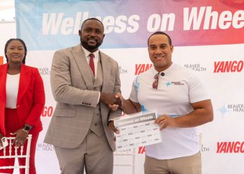 Mr. Tom Ofonime, Country Manager for Yango in Ghana and Mr. Obi Ilogu, CEO of Beaver Health Group, at the signing of the partnership