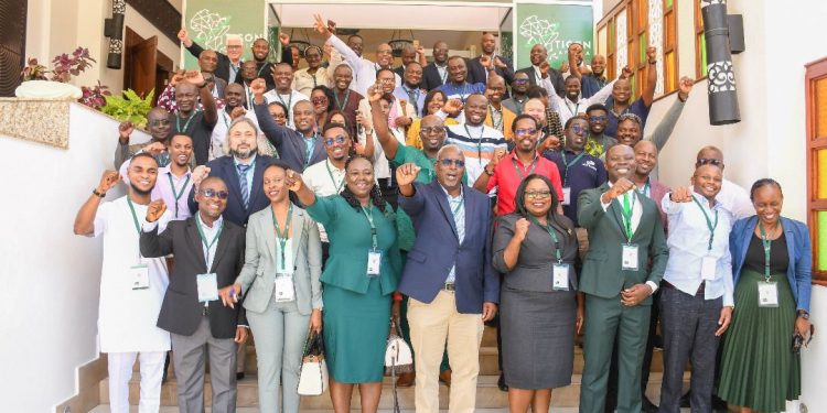 Prof. Fred McBagonluri (middle in the front row) in a picture with some of the participants