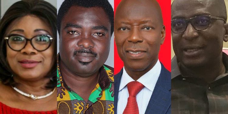 The affected MPs—Cynthia Morrison (Agona West), Kojo Asante (Suhum), Peter Kwakye Ackah (Amenfi Central) and Andrew Asiamah (Fomena),