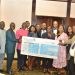 Labadi Beach Hotel Presenting Dividend Cheque to the Shareholder.
From L-R Mr. Alfred Opoku Agyepong-Financial Controller, Labadi Beach Hotel, Mr. Addae Antwi-Boasiako, Board Member, Mr David Eduaful-Managing Director-Labadi Beach Hotel, Professor Douglas Boateng-Board Chair, Mr. Emmanuel Animley-Deputy Financial Controller-Labadi Beach Hotel, Mrs. Yvonne Prempeh-SSNIT, Ms. Trudy Lamptey-Company Secretary, Mr. Sampson Addo-SSNIT, Mrs. Juliana Addo-Yobo-Board Member, Mr. Kenneth Agyare-SSNIT, Mrs. Rosemary Yeboah-Board Member, Ms. Juliana Kpedekpo-Board Member, Mr Abdul Rahim Ahmed-Board Member, Mr. Joseph Appau Boateng-SSNIT.