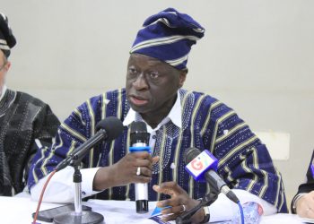World Bank Vice-President, West & Central Africa, Ousmane Diagana addressing stakeholders of the SOCO Project at a meeting in Tamale on Saturday, January 11, 2025
