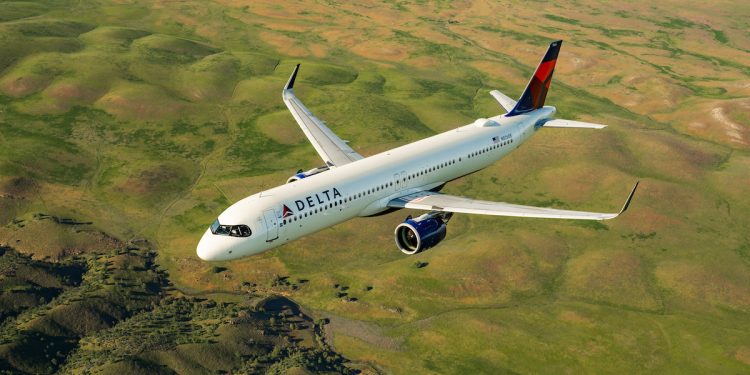 Delta Airlines Airbus photographed April 2024 Delta-owned.
No expiration date, unrestricted use.
