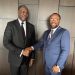 Samaila Zubeiru, President and CEO of AFC (L) and Moses Klu Mensah, Deputy Chief Executive for Banking, Ghana EXIM Bank (R)