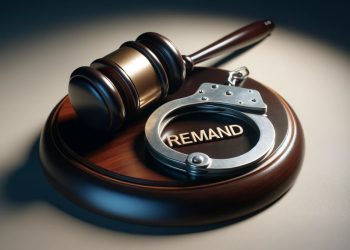 Court gavel and handcuff