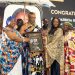 Ing. Patricia Obo-Nai, D.Sc. HC., receives the Female CEO of the Year award from Ga Mantse, HRM King Tackie Teiko Tsuru II at the Ghana CEO Awards.