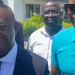 Ashanti Regional Chairman of the New Patriotic Party, Bernard Antwi Boasiako [right].