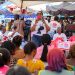 Acting President of the Access Women Network, Beverlyn Quaynor addressing traders at Accra Central Market