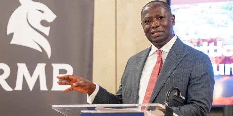Emmanuel Armah-Kofi Buah (C), minister for lands & natural resources, Republic of Ghana, speaks during the Africa Critical Minerals Forum Reception at the U.S. Chamber of Commerce in Washington, DC, USA, 14 October, 2025. Photo by Jason Hornick / © U.S. Chamber of Commerce