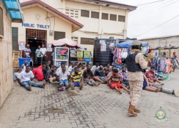 Some of the arrested suspects