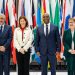 Ghana’s Deputy Minister of Finance, Thomas Nyarko Ampem MP, with UK officials [Middle]