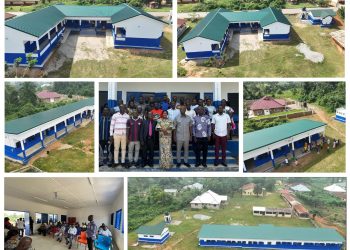 The new classroom blocks in Ofoase/Ayirebi