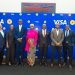 From Left-Right: Irene Auma, Head of Risk Sub-Saharan Africa Visa, Adam Clark, Vice President Applied Cryptography, Visa
Clara B. Arthur CEO GhiPSS, Owureku Asare, Ag. Head of Fintech & Innovation Bank of Ghana, Aminata Kane Senior Vice President/Group Country Manager West & Central Africa Visa, Daniel S. Klu, Ag. Head of Information Security, Bank of Ghana
Abdul-Razak Baba, Deputy CEO GIPC, Fabrice Konan, Country Manager Visa Ghana, Chidozie Arinze, Senior Director & Head of Government Affairs, West & Central Africa Visa
