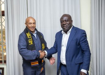 Executive Director of the Namibia Institute of Mining and Technology, Raph Brussel, and Rev. Prof. John Frank Eshun-Vice Chancellor, TTU