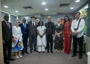 Colombian Vice President, Francia Márquez (middle) with representatives from Fidelity Bank and Colombia at Fidelity Bank Headquaters