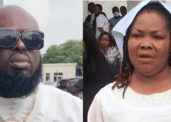 Emmanuel Appiah Fumum, (left), Evangelist Patricia Asieduaa (right),
