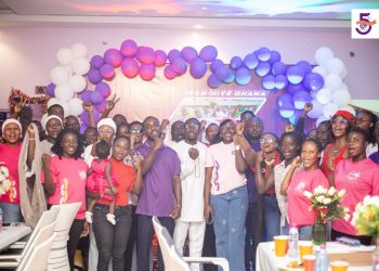 Executives and members of WAN-Hive Ghana in a celebratory mood.