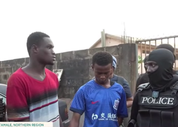 Inspector-General of Police Special Operations Team with some drug suspects