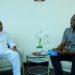 Alhaji Seidu Agongo, CEO of Class Media Group, [left], Samuel Addo, journalist [right]