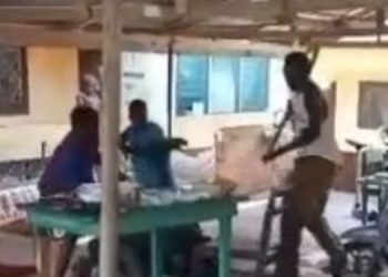 Some armed men allegedly beaten the suspect at the Akoti Health Centre, Central regon