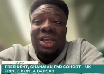 President, Ghanaian PhD Cohort-UK, Prince Komla Bansah