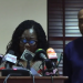 Deputy Minority Leader Patricia Appiagyei,(right) Member of Parliament for Weija Gbawe, Jerry Ahmed Shaib(left)