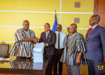 ORAL Team presenting findings to President John Mahama