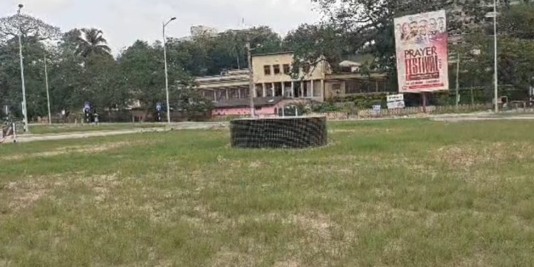 Site where Former President Nana Akufo Addo's statue was erected