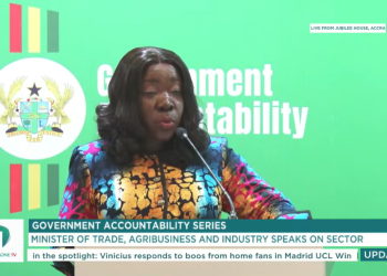Minister for Trade, Agribusiness, and Industry, Elizabeth Ofosu-Adjare