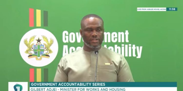 Minister for Works, Housing and Water Resources, Kenneth Gilbert Adjei
