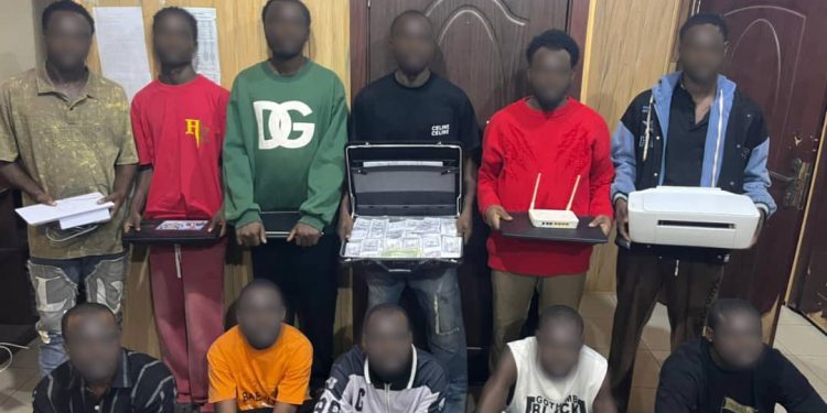 The arrested suspects
