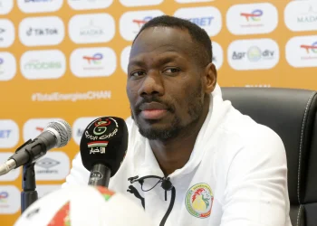 Senegal head coach Pape Thiaw