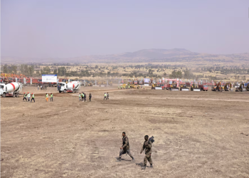 Site for the construction of the Bishotftu International Airport in Ethiopia