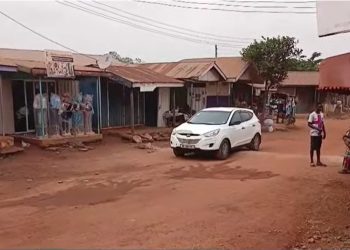 Aheneboboano Electoral Area of the Sunyani East Municipality road
