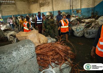 Greater Accra Regional Coordinating Council and the Accra Metropolitan Assembly inspecting NN Est Metal Company Ltd and BlancoMet Recycling
