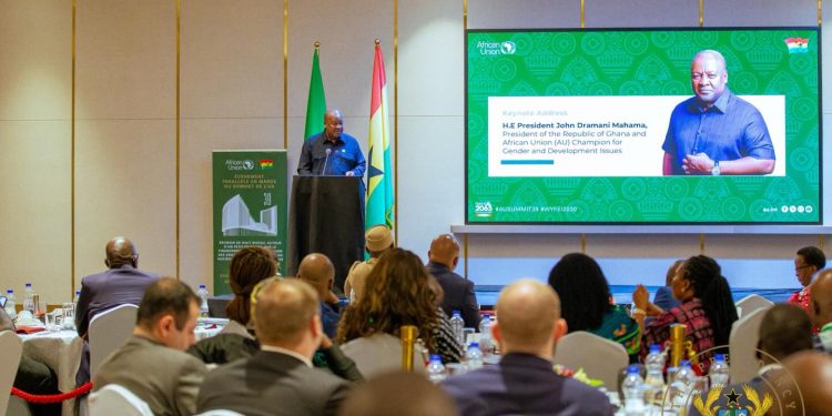 President John Dramani Mahama in Addis Ababa