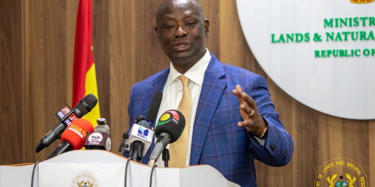 Minister for Lands and Natural Resources, Emmanuel Armah-Kofi Buah