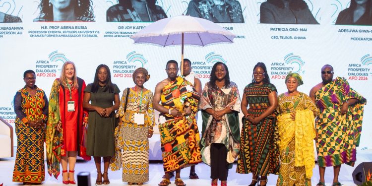 Chief Executive Officer of Telecel Ghana, Ing. Patricia Obo-Nai,( third from left)