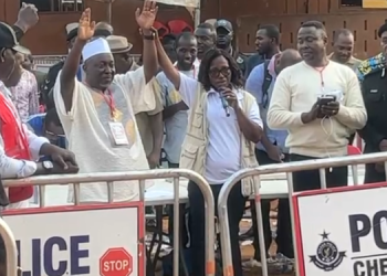 Baba Jamal, MP-elect for Ayawaso East {in white cap}