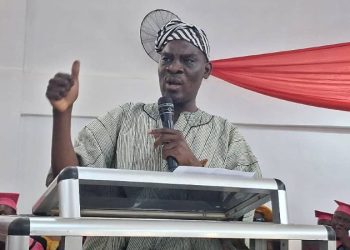 Education Minister Haruna Iddrisu addressing CETAG members at St. John Bosco’s College of Education.