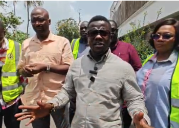 Chief Executive Officer of the Ghana Railway Development Authority, Dr. Frederick Appoh [in ash].